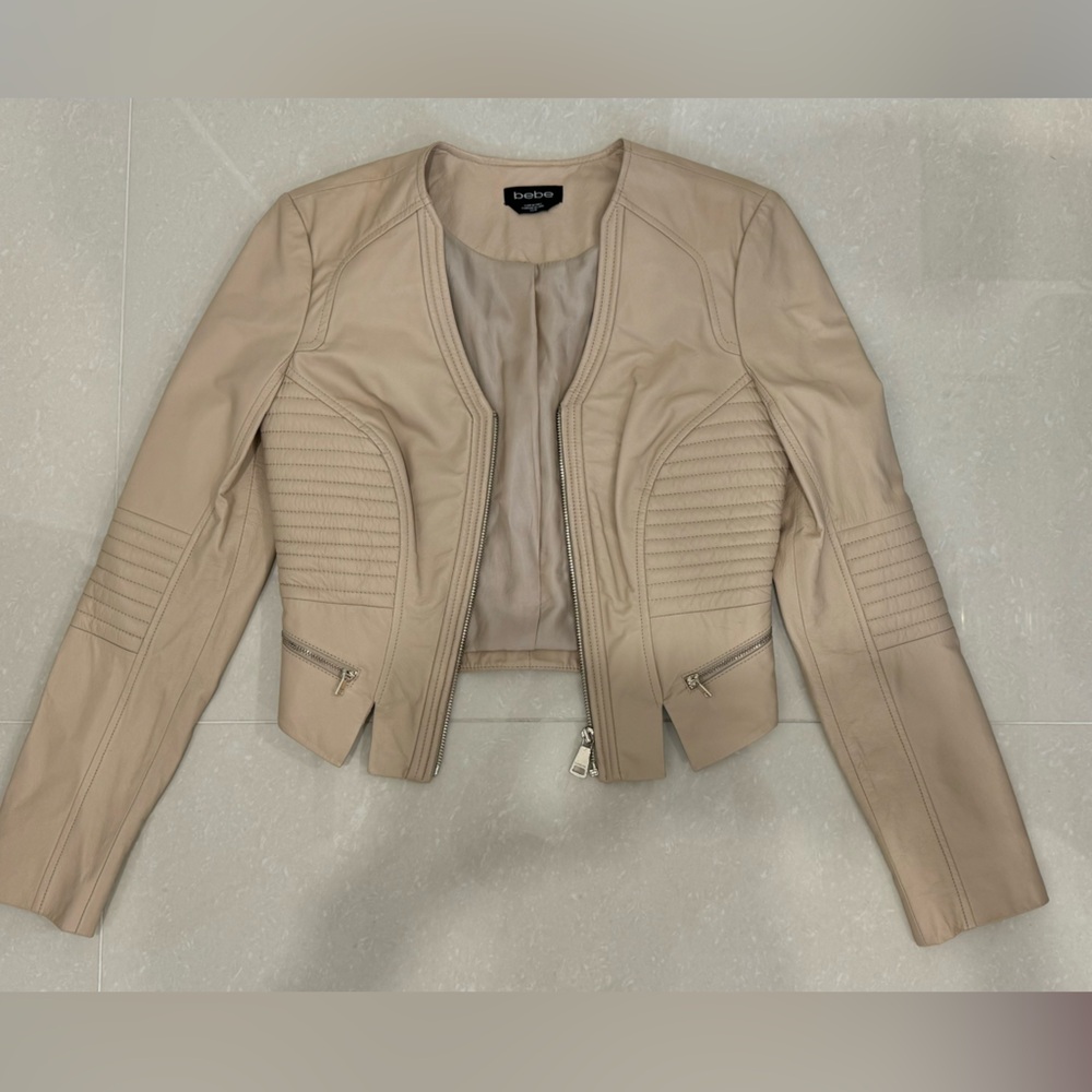 Bebe Vintage Leather Jacket